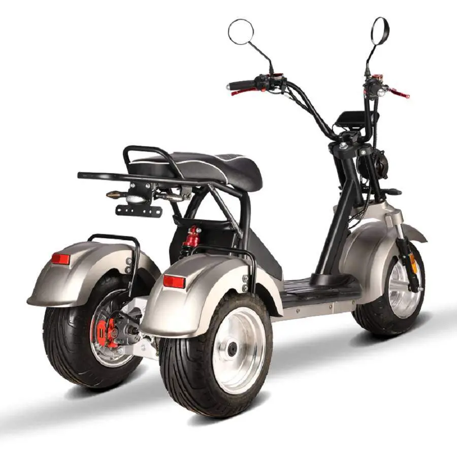 E-Scooter Trike mit Straßenzulassung und drei Räder Trike HM7 - ca. 70km Reichweite, 2 Motoren | 60V | 4000W | 2 x 20AH Akkus – Bild 14