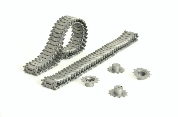 Aufrüstungssatz für Panzer: Metallkettenset für Heng Long Walker Bulldog 3839