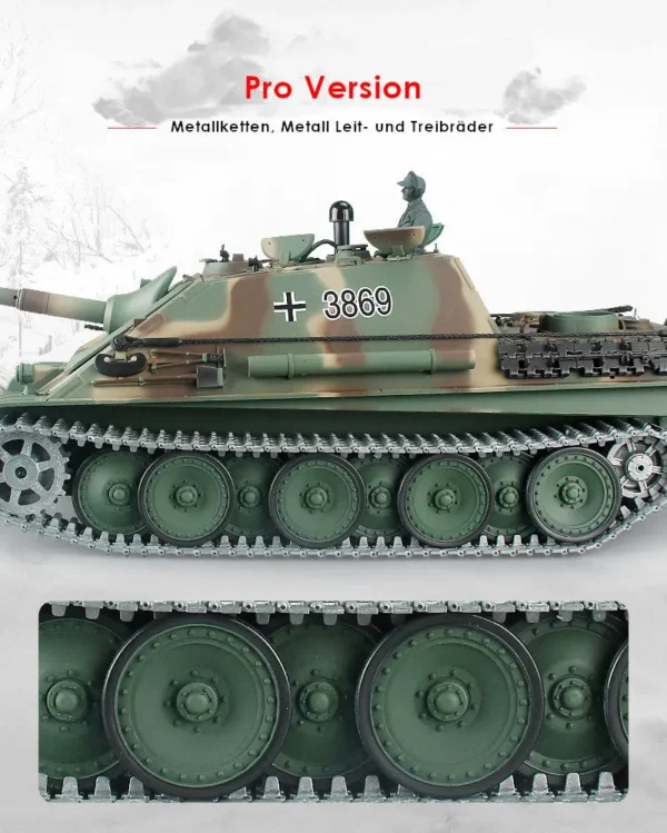 RC Panzer "Jagdpanther" Heng Long 1:16 mit Rauch&Sound und Stahlgetriebe - V7.0 - 2,4Ghz - PRO – Bild 10
