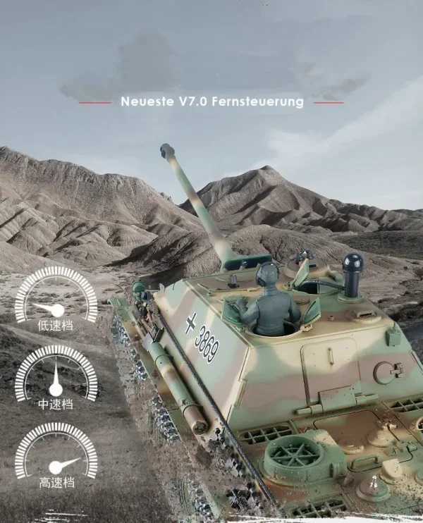 RC Panzer "Jagdpanther" Heng Long 1:16 mit Rauch&Sound und Stahlgetriebe - V7.0 - 2,4Ghz - PRO – Bild 3