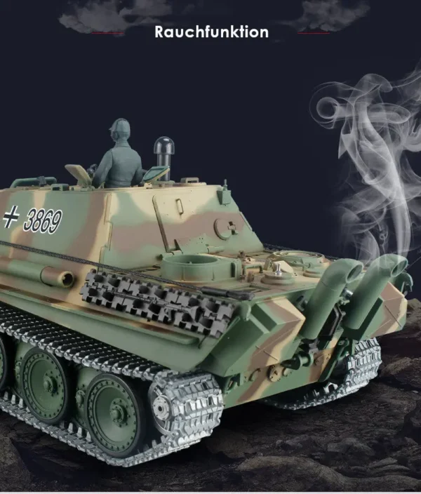 RC Panzer "Jagdpanther" Heng Long 1:16 mit Rauch&Sound und Stahlgetriebe - V7.0 - 2,4Ghz - PRO – Bild 6