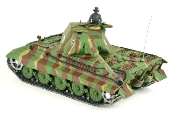 RC Panzer "Deutscher Königstiger" 1:16 Heng Long mit Rauch&Sound, Metallgetriebe,Metallketten und 2,4Ghz Funke -PRO – Bild 4