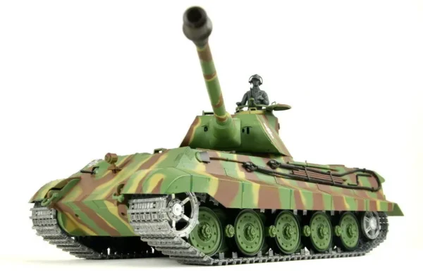 RC Panzer "Deutscher Königstiger" 1:16 Heng Long mit Rauch&Sound, Metallgetriebe,Metallketten und 2,4Ghz Funke -PRO – Bild 2