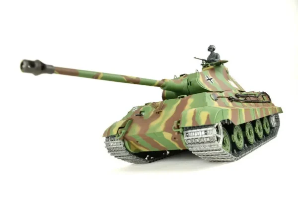 RC Panzer "Deutscher Königstiger" 1:16 Heng Long mit Rauch&Sound, Metallgetriebe,Metallketten und 2,4Ghz Funke -PRO – Bild 3