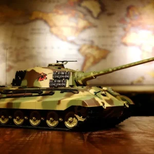 RC Panzer "Deutscher Königstiger - Henschelturm" 1:16 Heng Long mit Rauch und Sound, Metallgetriebe+Metallketten+2,4Ghz -V 7.0 - PRO mit RRZ