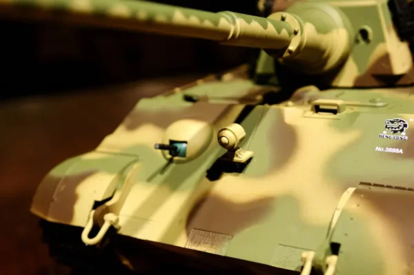 RC Panzer "Deutscher Königstiger - Henschelturm" 1:16 Heng Long mit Rauch und Sound, Metallgetriebe+Metallketten+2,4Ghz -V 7.0 - PRO mit RRZ – Bild 7
