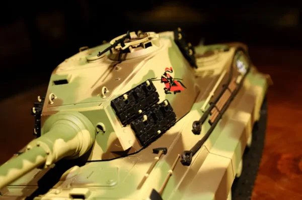 RC Panzer "Deutscher Königstiger - Henschelturm" 1:16 Heng Long mit Rauch und Sound, Metallgetriebe+Metallketten+2,4Ghz -V 7.0 - PRO mit RRZ – Bild 8