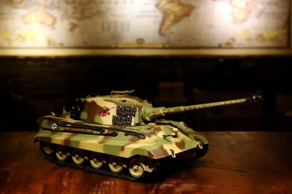 RC Panzer "Deutscher Königstiger - Henschelturm" 1:16 Heng Long mit Rauch und Sound, Metallgetriebe+Metallketten+2,4Ghz -V 7.0 - PRO mit RRZ – Bild 11