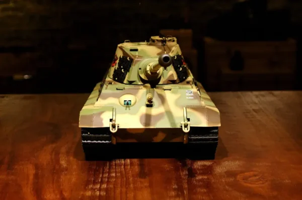 RC Panzer "Deutscher Königstiger - Henschelturm" 1:16 Heng Long mit Rauch und Sound, Metallgetriebe+Metallketten+2,4Ghz -V 7.0 - PRO mit RRZ – Bild 4