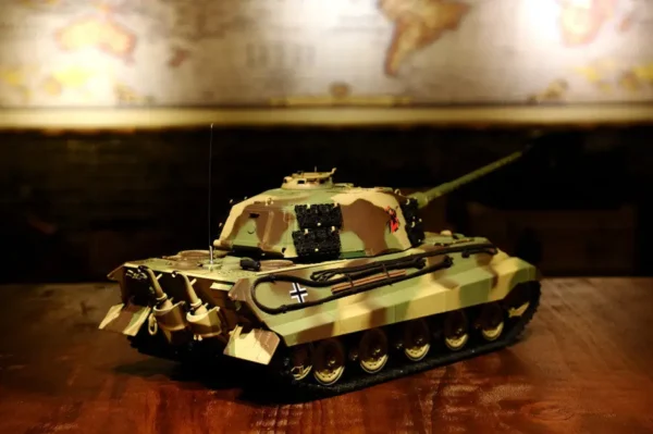 RC Panzer "Deutscher Königstiger - Henschelturm" 1:16 Heng Long mit Rauch und Sound, Metallgetriebe+Metallketten+2,4Ghz -V 7.0 - PRO mit RRZ – Bild 5