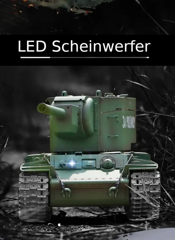 RC Panzer "Russicher KV-2" Heng Long 1:16 mit Rauch&Sound -2,4Ghz V7.0 – Bild 3