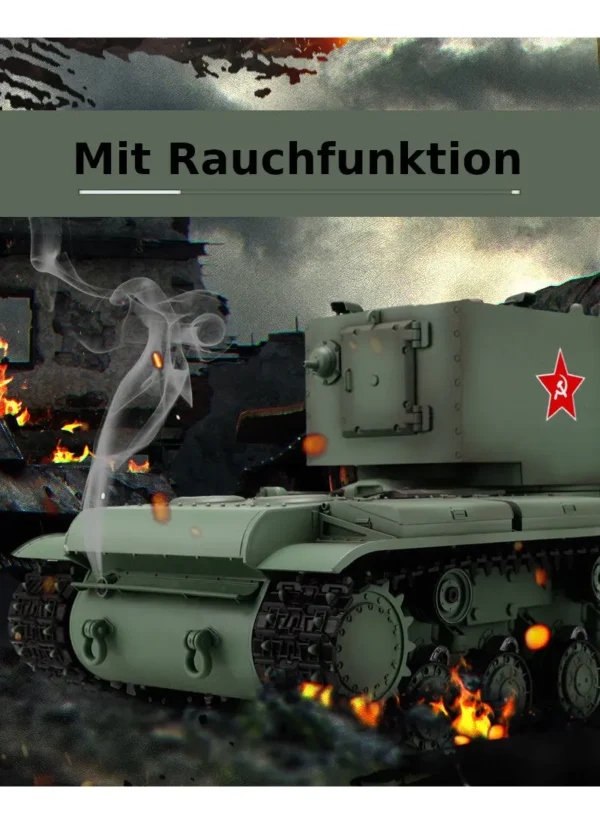 RC Panzer "Russicher KV-2" Heng Long 1:16 mit Rauch&Sound -2,4Ghz V7.0 – Bild 5