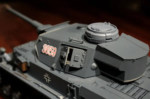 RC Panzer "Kampfwagen IV Ausf.F-2" Heng Long 1:16 Grau mit Rauch&Sound, Stahlgetriebe und 2,4Ghz -V7.0 – Bild 8