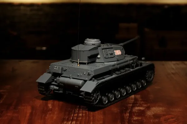 RC Panzer "Kampfwagen IV Ausf.F-2" Heng Long 1:16 Grau mit Rauch&Sound, Stahlgetriebe und 2,4Ghz -V7.0 – Bild 9