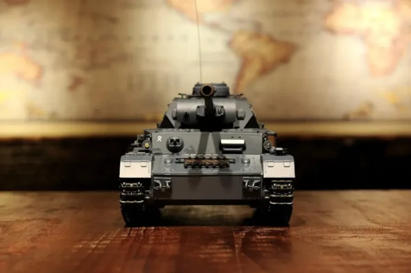 RC Panzer "Kampfwagen IV Ausf.F-2" Heng Long 1:16 Grau mit Rauch&Sound, Stahlgetriebe und 2,4Ghz -V7.0 – Bild 3