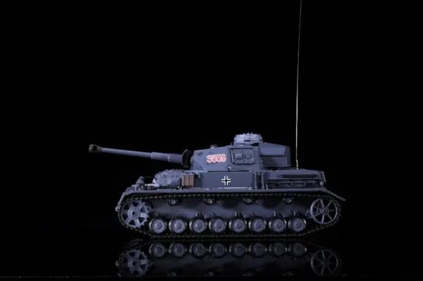 RC Panzer "Kampfwagen IV Ausf.F-2" Heng Long 1:16 Grau mit Rauch&Sound, Stahlgetriebe und 2,4Ghz -V7.0 – Bild 4