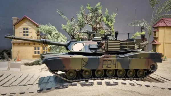 RC Panzer "M1A2 Abrams" 1:16 Heng Long -Rauch&Sound, Stahlgetriebe, Metallketten, 2,4Ghz V7.0 - Upg-A – Bild 2