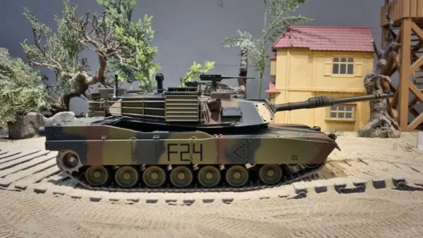 RC Panzer "M1A2 Abrams" 1:16 Heng Long -Rauch&Sound, Stahlgetriebe, Metallketten, 2,4Ghz V7.0 - Upg-A – Bild 5