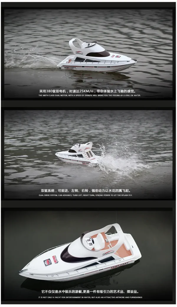 Ferngesteuertes Racing Boot "HL Yacht Atlantic / Salina" mit 8.4V Akku – Bild 4