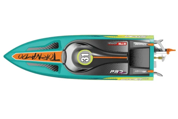 RC Racing Boot "HL Tornado" Brushless Motor, ESC, Servo, 65 km/h - mit Lipo und 2,4Ghz – Bild 4