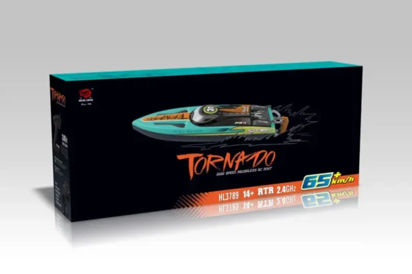 RC Racing Boot "HL Tornado" Brushless Motor, ESC, Servo, 65 km/h - mit Lipo und 2,4Ghz – Bild 6