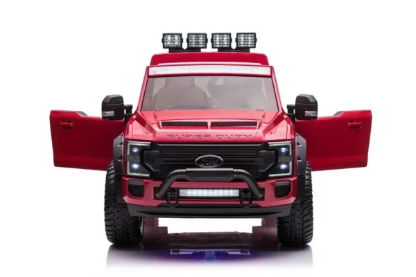 Elektro Kinderauto "Ford Super Duty" - lizenziert - 12V14AH Akku und 4 Motoren- 2,4Ghz + MP3 + Leder + EVA- Rot – Bild 10