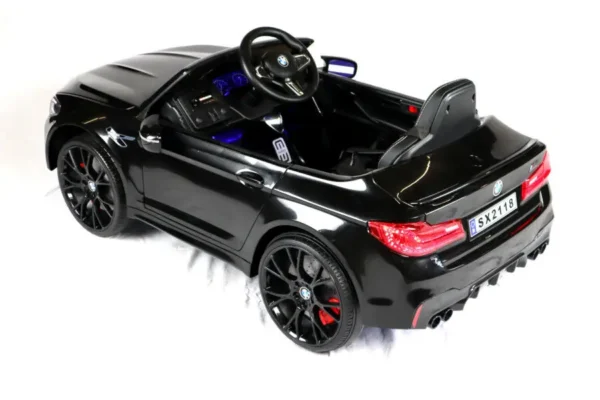 Elektro Kinderfahrzeug "BMW M5" - lizenziert - 24V Akku, 2,4Ghz Fernsteuerung, MP3, Ledersitz+EVA-Schwarz – Bild 9