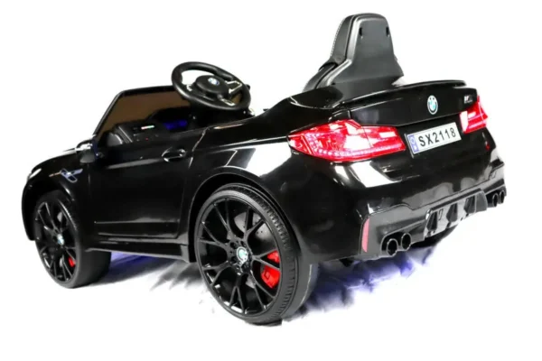 Elektro Kinderfahrzeug "BMW M5 Drift Version" - lizenziert - 2x 12V7A Akku, 2 Motoren- 2,4Ghz Fernsteuerung, MP3, Ledersitz+EVA – Bild 10