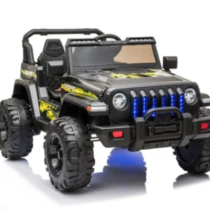 Kinderfahrzeug - Elektro Auto Offroad mit 12V10A Akku und 2x35W Motoren "Camouflage" 2,4Ghz+Ledersitz+EVA
