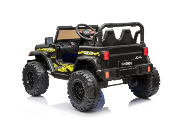 Kinderfahrzeug - Elektro Auto Offroad mit 12V10A Akku und 2x35W Motoren "Camouflage" 2,4Ghz+Ledersitz+EVA – Bild 5