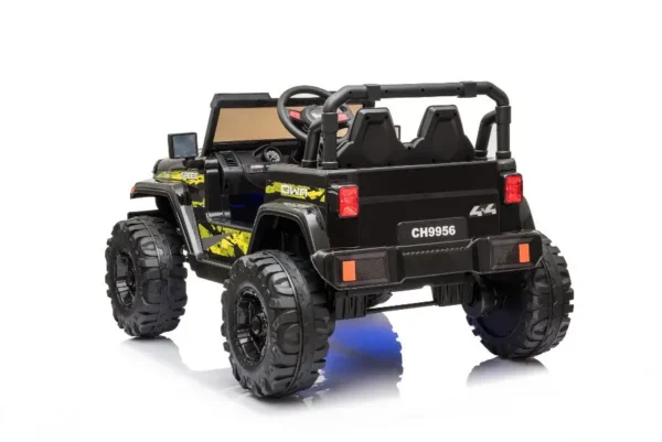 Kinderfahrzeug - Elektro Auto Offroad mit 12V10A Akku und 2x35W Motoren "Camouflage" 2,4Ghz+Ledersitz+EVA – Bild 7