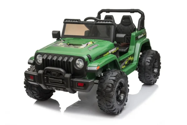 Kinderfahrzeug - Elektro Auto Offroad mit 12V10A Akku und 2x35W Motoren "Camouflage" 2,4Ghz+Ledersitz+EVA – Bild 2