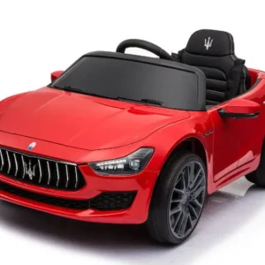 Kinderfahrzeug - Elektro Auto "Maserati Ghibli" - lizenziert - 12V7AH, 2 Motoren- 2,4Ghz Fernsteuerung, MP3, Ledersitz+EVA