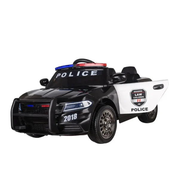 Kinderfahrzeug - Elektro Auto "Polizei Design -66" - 12V7AH Akku,2 Motoren- 2,4Ghz Fernsteuerung, MP3 – Bild 2