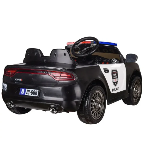 Kinderfahrzeug - Elektro Auto "Polizei Design -66" - 12V7AH Akku,2 Motoren- 2,4Ghz Fernsteuerung, MP3 – Bild 4
