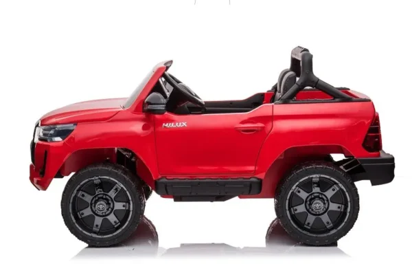 Kinderfahrzeug - Elektro Auto "Toyota Hilux" - lizenziert - 12V14AH Akku + 2,4Ghz+Ledersitz+EVA – Bild 4