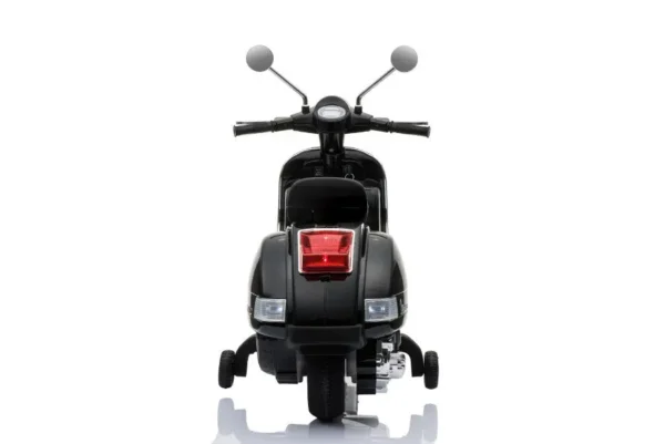 Kinderfahrzeug - Elektro Kindermotorrad "Vespa" - Lizenziert - 12V - 2 Motoren - MP3 - Ledersitz + EVA – Bild 12