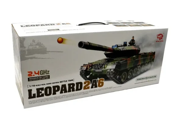 RC Panzer "German Leopard 2A6" Heng Long 1:16 mit Rauch&Sound und Metallgetriebe (Stahl) -2,4Ghz V7.0 – Bild 9