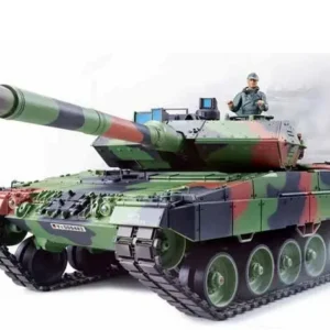 RC Panzer "German Leopard 2A6" Heng Long 1:16 mit Rauch&Sound und Metallgetriebe (Stahl) -2,4Ghz V7.0