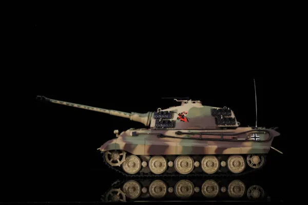 RC Panzer "Deutscher Königstiger - Henschelturm" 1:16 Heng Long mit Rauch und Sound , Stahlgetriebe + 2,4Ghz -V7.0 - Upg – Bild 4