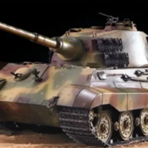 RC Panzer "Deutscher Königstiger - Henschelturm" 1:16 Heng Long mit Rauch und Sound , Stahlgetriebe + 2,4Ghz -V7.0 - Upg