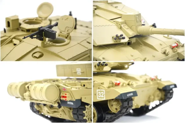 RC Panzer "Britischer Challenger 2" Heng Long 1:16 mit RS + Stahlgetriebe -2,4Ghz -V7.0 – Bild 4