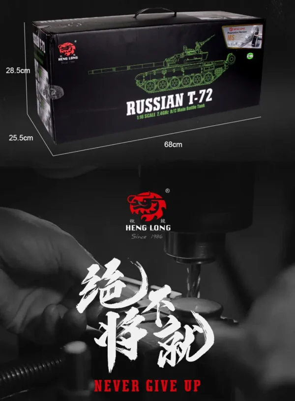 RC Panzer "Russicher T-72" Heng Long 1:16 mit Rauch&Sound und Stahlgetriebe -2,4Ghz V 7.0 ERA - PRO – Bild 13