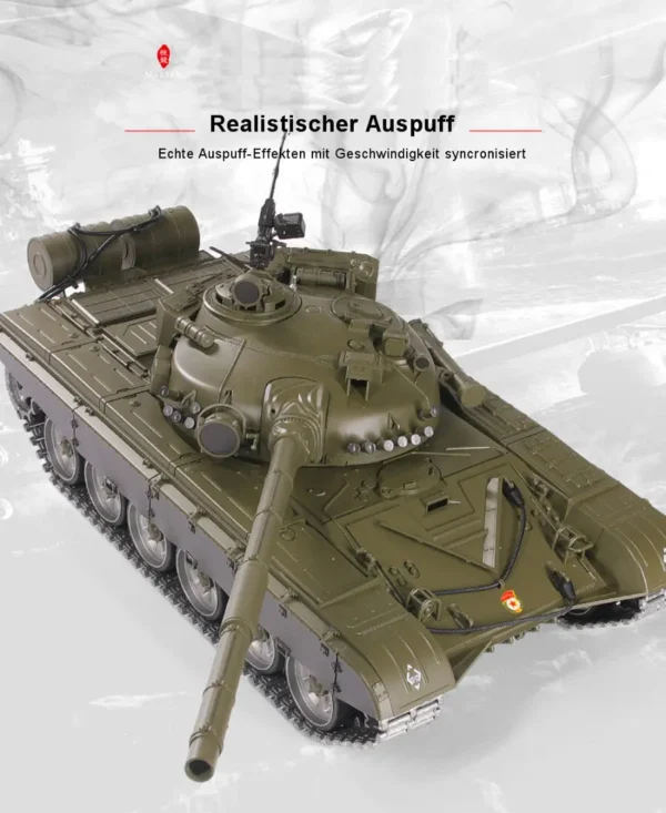 RC Panzer "Russicher T-72" Heng Long 1:16 mit Rauch&Sound und Stahlgetriebe -2,4Ghz V 7.0 ERA - PRO – Bild 8