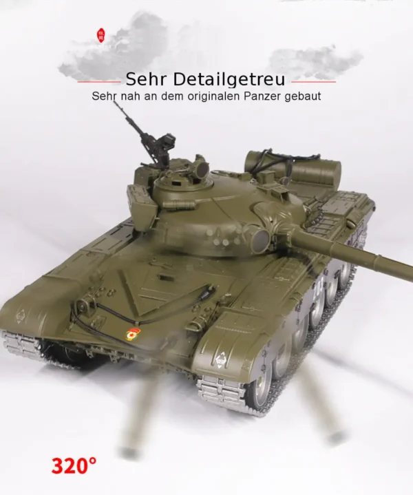 RC Panzer "Russicher T-72" Heng Long 1:16 mit Rauch&Sound und Stahlgetriebe -2,4Ghz V 7.0 ERA - PRO – Bild 9