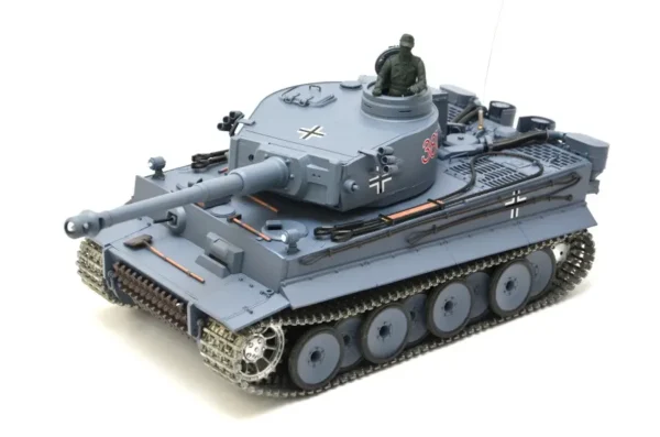 RC Panzer "German Tiger I" Heng Long 1:16 Grau, Rauch&Sound,Metallgetriebe (Stahl) und Metallketten -2,4Ghz -V 7.0 - PRO mit RRZ – Bild 5