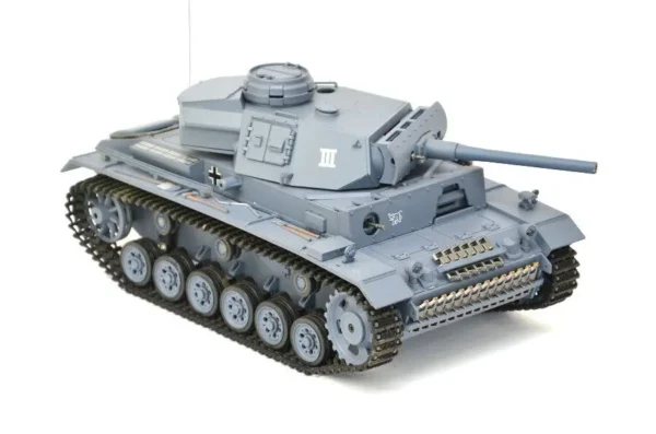 RC Panzer "Kampfwagen III" 1:16 Heng Long -Rauch&Sound - mit Stahlgetriebe und 2,4Ghz Fernsteuerung - V7.0 – Bild 4