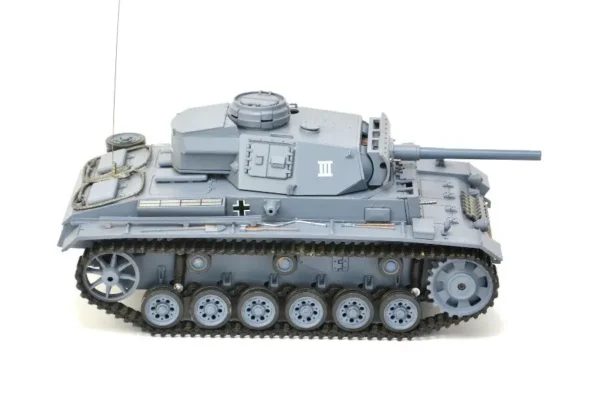 RC Panzer "Kampfwagen III" 1:16 Heng Long -Rauch&Sound - mit Stahlgetriebe und 2,4Ghz Fernsteuerung - V7.0 – Bild 5