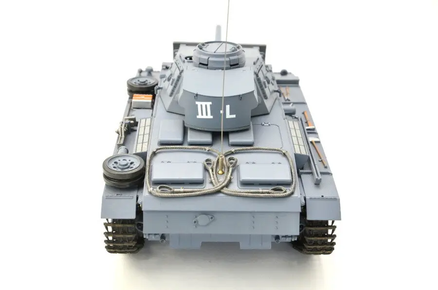 RC Panzer "Kampfwagen III" 1:16 Heng Long -Rauch&Sound - mit Stahlgetriebe und 2,4Ghz Fernsteuerung - V7.0 - Pro – Bild 7