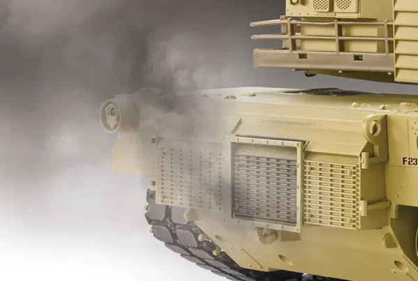 RC Panzer "M1A2 Abrams" 1:16 Heng Long -Rauch&Sound, Stahlgetriebe, Metallketten, 2,4Ghz V7.0 - Upg-A – Bild 3